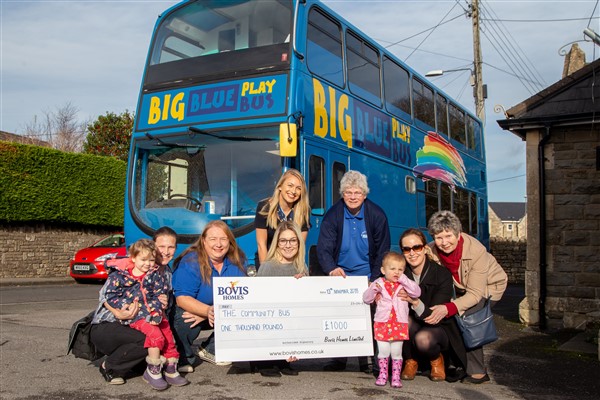 The wheels on the bus still go round and round in Paulton thanks to &#163;1,000 from housebuilder